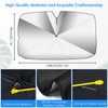 Qoosea Car Sun Protection Windscreen 360° Rotation Foldable Parasols Car