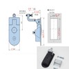 2PCS Compression Latches Black Powder Coated Zinc Alloy Compression Latch
