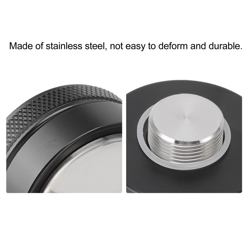 Coffee Distributor Adjustable Depth Tamper Press Hammer Distribution Tool for