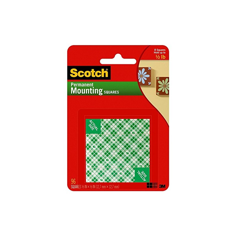 Scotch Permanent Mounting Squares 96-ct.