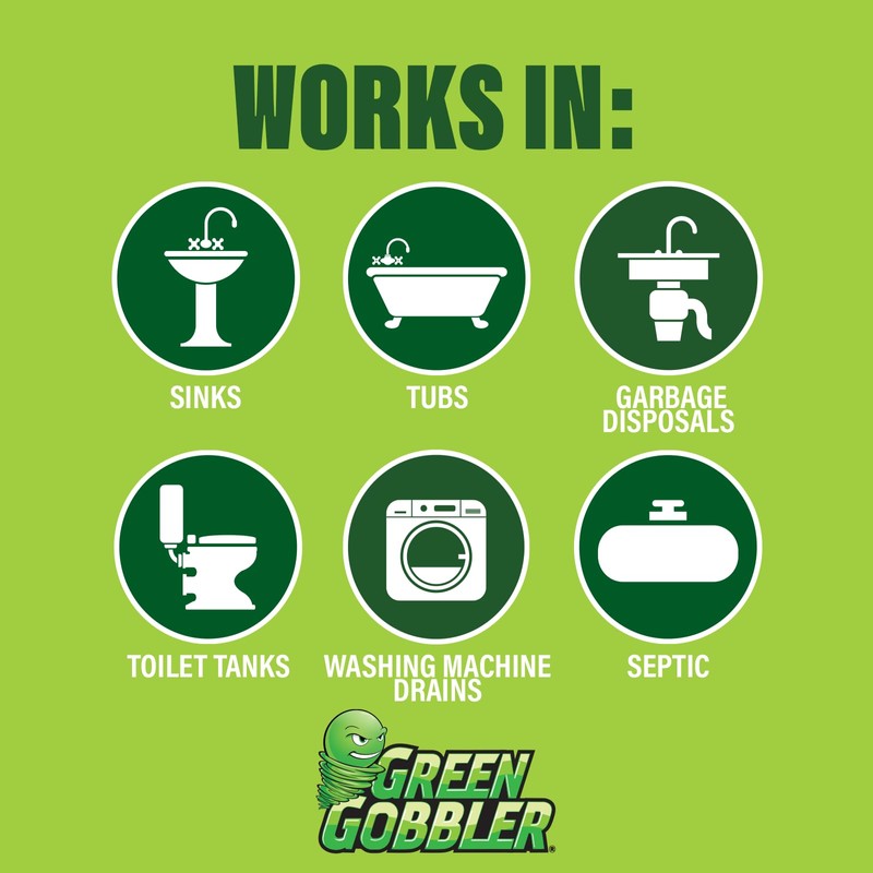 Green Gobbler Drain Cleaner & Deodorizer FRESH SCENT Sticks for