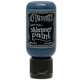 Balmy Night - Dylusions Shimmer Acrylic Paint 1oz Flip Top Bottle