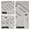 Sumerflos Acrylic Shower Bench for Inside Shower - 18.58" L