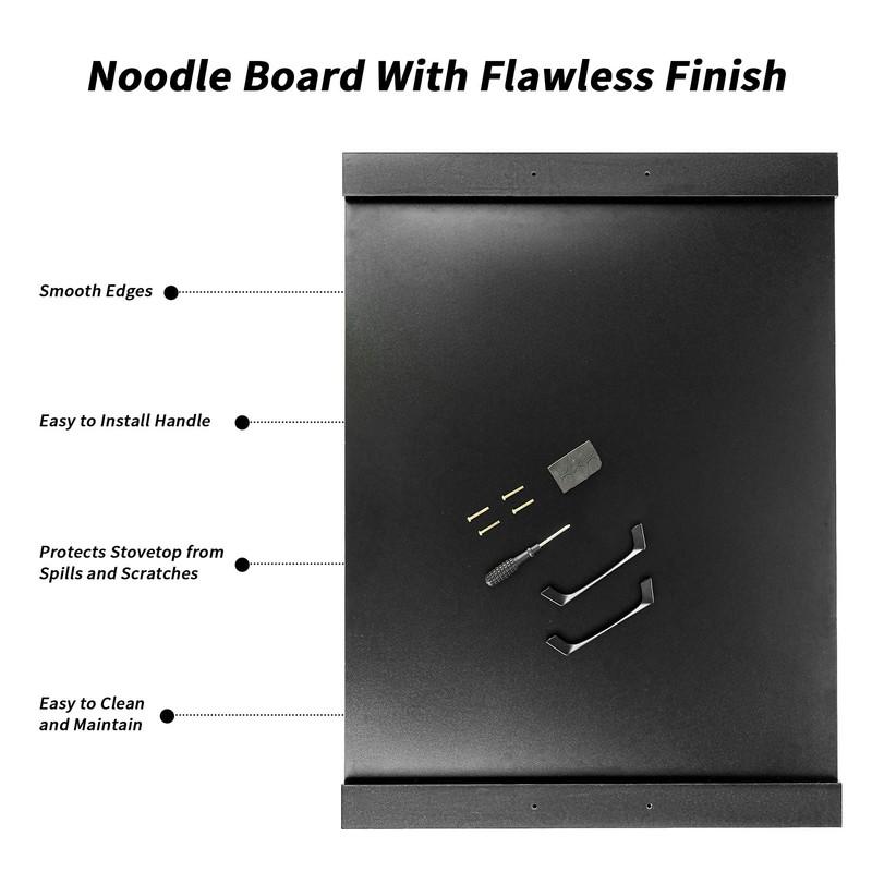 Hanobe Stove Noodle Board Cover: Black Gas Electric Cover Top