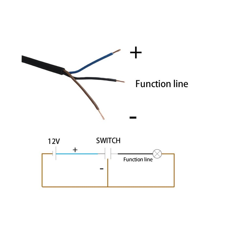 RAYANA Stainless Steel LED Motorcycle Handle bar ON-Off Fog Light