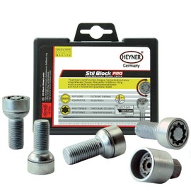 Fits VW T-Cross 2018-on Heyner Germany Still Block PRO Locking Wheel Nuts M14x1.5 Set 4 Locks Thatcham Quality Assured Bolts 085/5