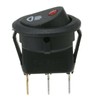 23mm On Off Rocker Switch Round 12V Red Led Fog
