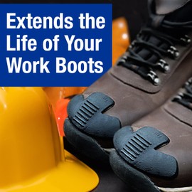 [Paquete de 6] Protectores de dedos para botas para detener el desgaste temprano y reemplazo – Protectores de dedos de aplicación simple para botas – Protector de botas para evitar desgarros y daños – Protector de botas para condiciones de trabajo resist