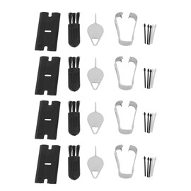 Stylus Replacement Tips, Stable Performance 4 Sets Wear Resistant Easy Installation Stylus Tips ABS for S9 FE for Tab S9 (Black Grey)