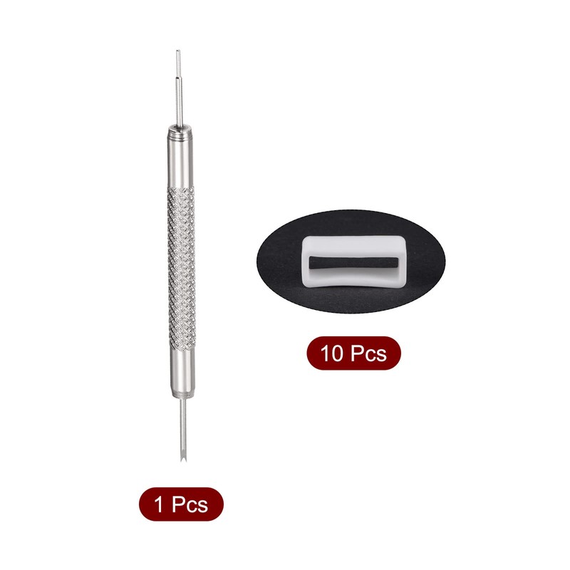 sourcing map Watch Strap Loop Rubber Watch Holder Attachment Ring