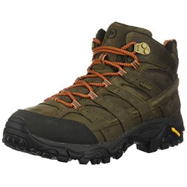 Merrell Men's Moab 2 Prime MID Waterproof Hiking Boot, Canteen, 11