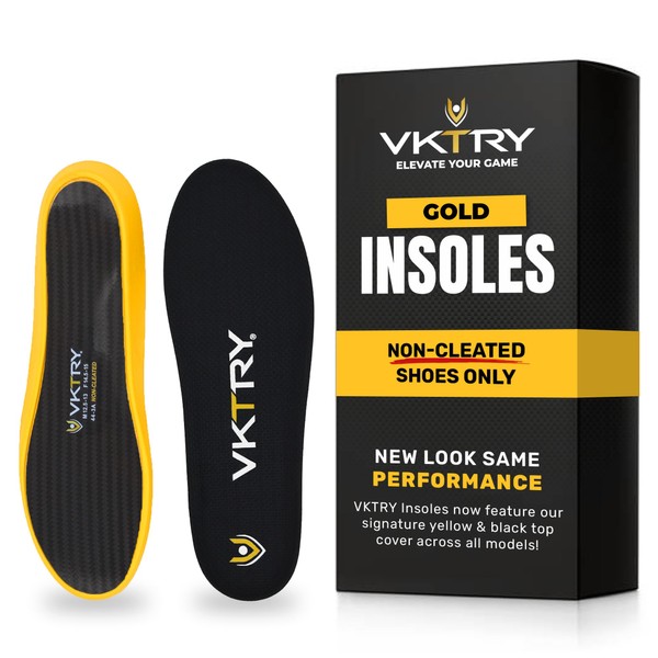 VKTRY Gold for Non-Cleated Shoes - Carbon Fiber Performance Insoles