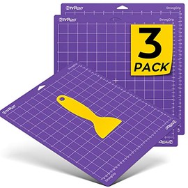 HTVRONT Strong Grip Cutting Mat for Cricut, 3 Pack Cutting Mat 12x12 for Cricut Maker 3/Maker/Explore 3/Air 2/Air/One, Strong Adhesive Sticky Quilting Cutting Mats Replacement Accessories