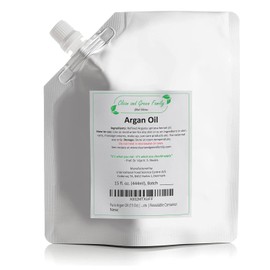 Aceite de argán puro (15 onzas) | Utilizado para productos de belleza y salud, aceite para el cabello, crema para labios, tratamiento para el cabello y productos para el cuidado de la piel | Contenedor resellable