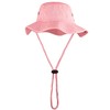 Wide Brim Hiking Fishing Safari Boonie Bucket Hats 100% Cotton