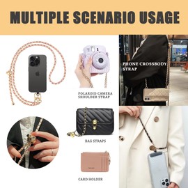 Orvifuly Universal phone chain crossbody, Adjustable phone strap crossbody for Smartphones, Anti-theft Phone Lanyard,ell phone lanyard crossbody, and Durable Pads.