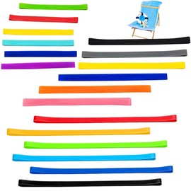 Gotetiso 18 Stück Gummibänder Breit Silikon Gummibänder Groß 14cm 20cm 30cm Silikon Handtuchbänder Strand Gummiringe Dicke Elastische Strandtuchhalter Band Verpackung Gummibändern für Strandstuhl Büro