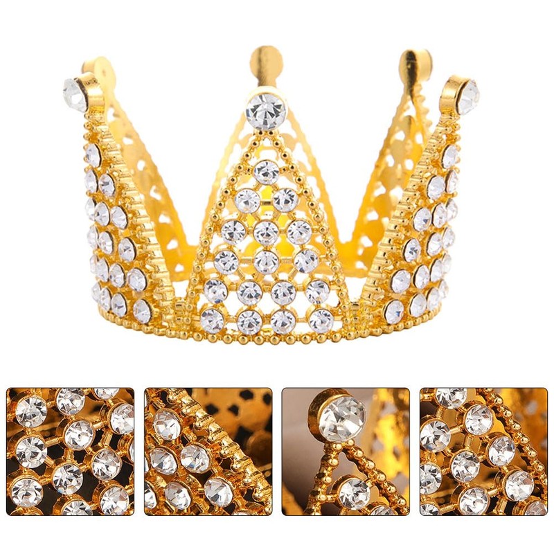 EXCEART Crown Kids Crown Topper Tiara Hair Accessories Party Hat