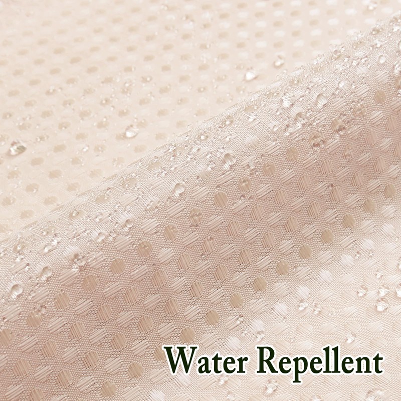 Gibelle No Hook Waffle Weave Shower Curtain with Snap-in Fabric