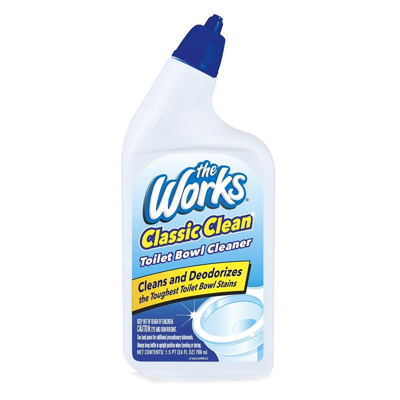 16-Pack - The Works Classic Clean Toilet Bowl Cleaner 24