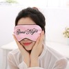 Sleeping Cover, Silk Soft Plush Adjustable Blindfold Elastic Strap Night