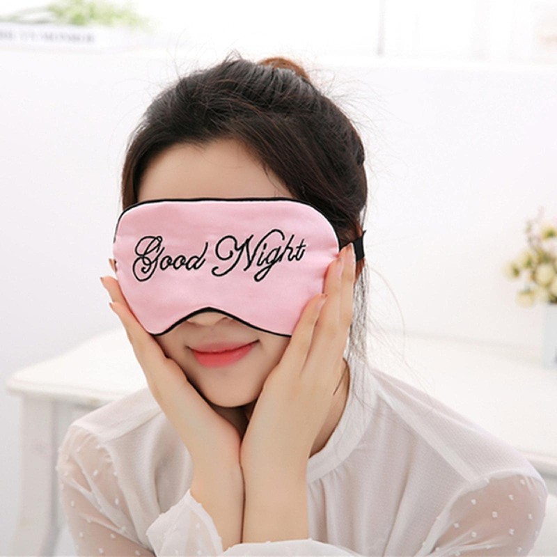 Sleeping Cover, Silk Soft Plush Adjustable Blindfold Elastic Strap Night