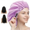 Aquior Ajustable Elástico Gorro Ducha Presenta Tamaño Cabeza Una Fina