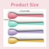 4 PCS Small Silicone Stirring Spoon, Reusable Mini Spatula Spoon