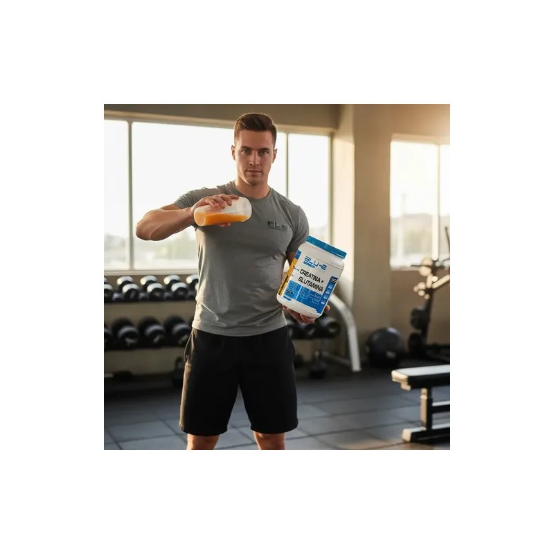 Creatina + Glutamina Blu-e 1kg 50 Servicios Varios Sabores