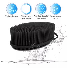 Doble G Cepillo Esponja Corporal De Silicón, Exfoliante Corporal