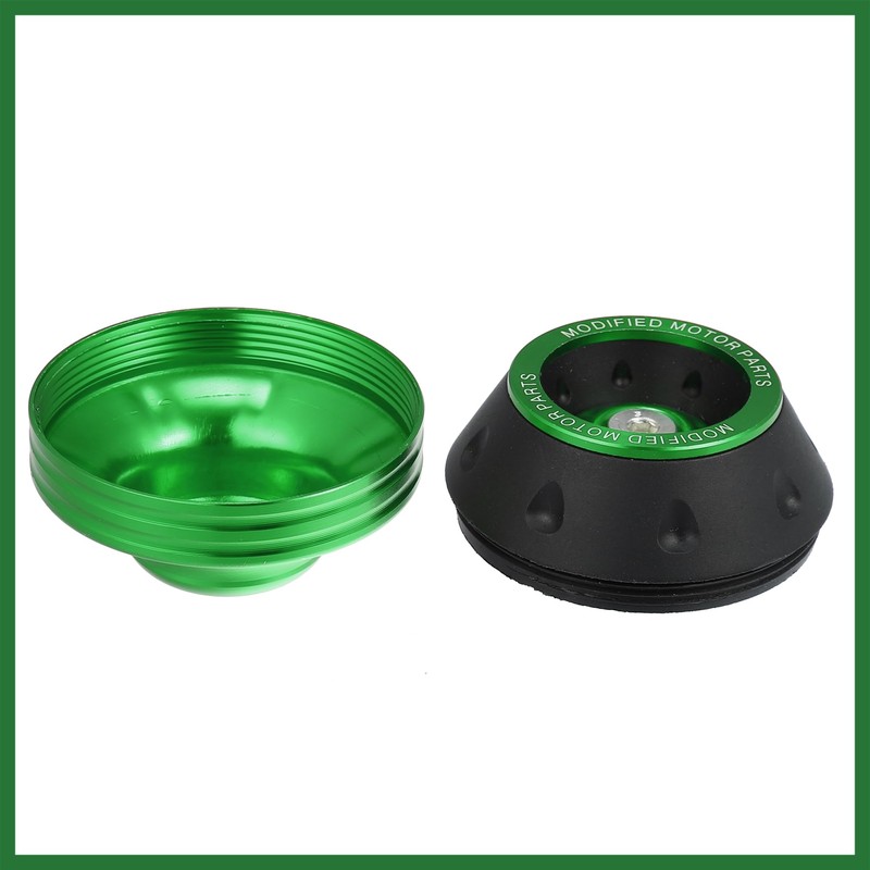 Motoforti Pair Motorcycle Wheel Front Fork Frame Sliders Green Universal