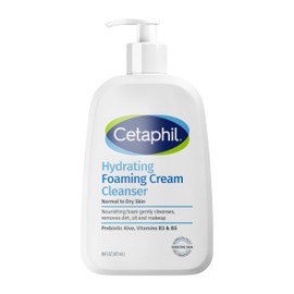 Cetaphil Cetaphil Cream to Foam Face Wash, Hydrating Foaming Cream Cleanser, 16 oz, For Normal to Dry, Sensitive Skin, with Soothing Prebiotic Aloe, Hypoallergenic, Fragrance Free