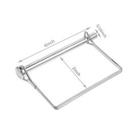 8 PCS Trailer Pin 5/16Inch Safety Coupler Pin Heavy Duty Wire Lock Pin Secure Trailer Hitch Coupler Pin Towing Hitch Pin Lock Accessories for Farm Trailers Lawn Hitches Wagons Garden (8, 5/16x4in)