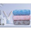 eYone Large Receiving Sherpa Baby Blanket Double Layer Fleece for