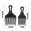 Professional Insert Afro Pick Comb, Wide Tooth Detangling Hair Fork