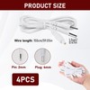 TENS EMS Replacement Cable with 2 mm Pin Connectors, Flexible