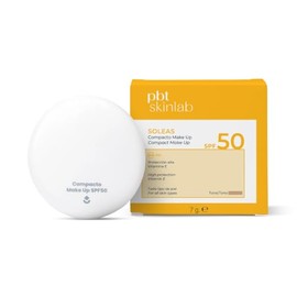 Soleas Compacto Make Up SPF50 Light 7g – Fotoprotector Solar Facial en Crema Compacta con Color – Maquillaje Protector Mate de Efecto Empolvado con Vi