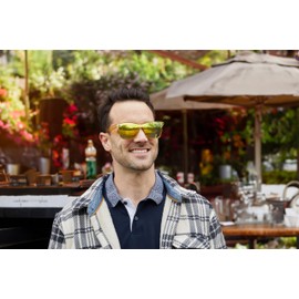 Funky Junque Mirrored Sunglasses - Gold