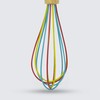 ExcelSteel Silicone Stainless Steel whisks, 10", Tri-color
