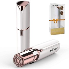 Facial flawless Hair Remove as Mother's Day Gifts(with 2 x Replacement Heads), Face Shaver for Women, Best Touch Hair Removal Device, Electric Upper Lip/Chin Razors for Women - Colour: White Facial Hair Remover