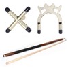 GANAZONO 2Pcs Snooker Billiards Racks with Antler Design Cross Holders