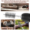 5 Pcs 1" Bore Brush for Drill Stainless Steel Round