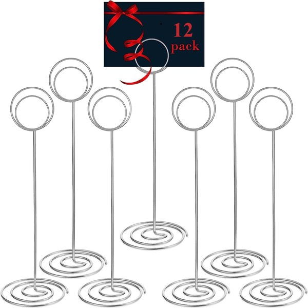 PVYHALBJKX Elegant Table Number Holders - Premium Champagne Flutes Shaped