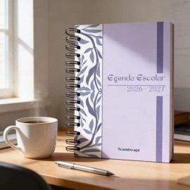 Agenda Escolar Diaria 2026 -2027 Personalizada Pasta Dura 31