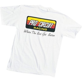 Pro Circuit Original Logo T-Shirt , Color: White, Size: XL PC0118-0140