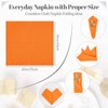 PLOYMONO Orange Heavy Duty Cloth Napkins - 17 x 17