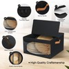 LOVSTORAGE Large Hat Storage Box for Women & Men, Stackable