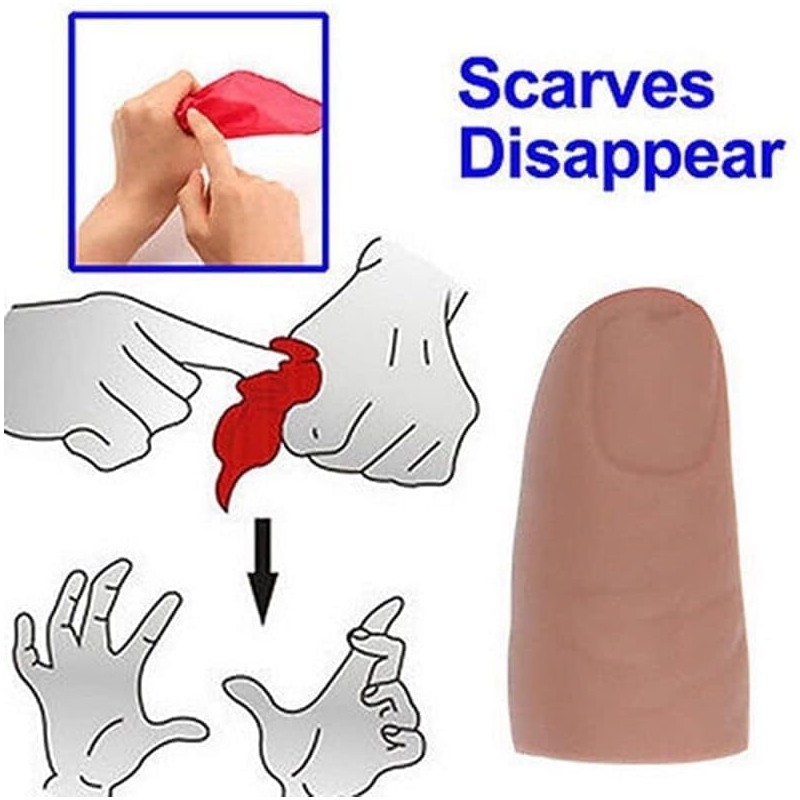 Thumb Tip Magic Tricks Fake Thumb Tip Silk Vanish Magic