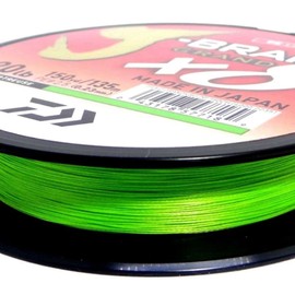 Daiwa J-Braid Grand x8E 0.06 mm, 5.0 kg/11.0 lbs, 135 m Chartreuse, Braided Fishing Line, 127697-006