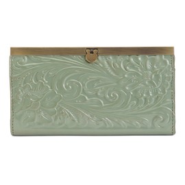 Patricia Nash Cauchy Tooled Sage Wallet